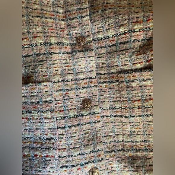 Peekskill Women's denim and tweed-type jacket with gold buttons - Picture 14 of 16